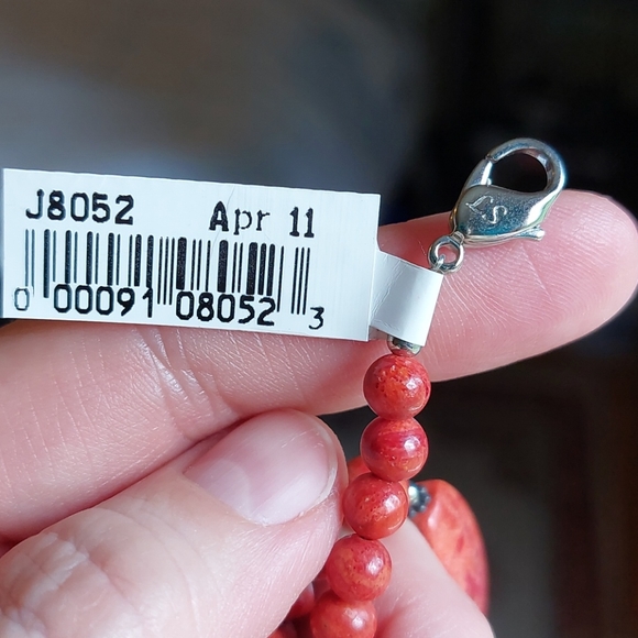 NWT Lee Sands for QVC Coral 27" necklace - Picture 4 of 5